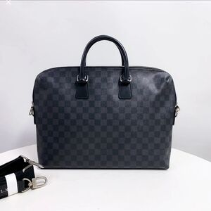 Louis Vuitton Porte-Documents Jour (PDJ) in Damier Graphite canvas. 